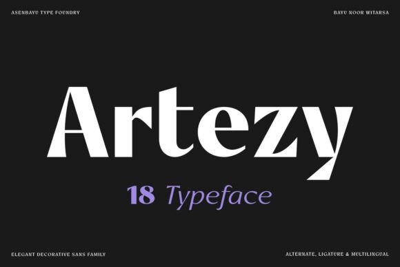Artezy: Where Luxury Meets Modern Sans Serif Design
