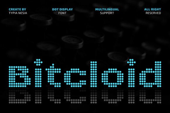 Bitcloid: The Modern Futuristic Digital Dot Font