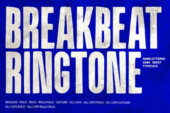 Breakbeat Ringtone: A Typeface with Raw Energy