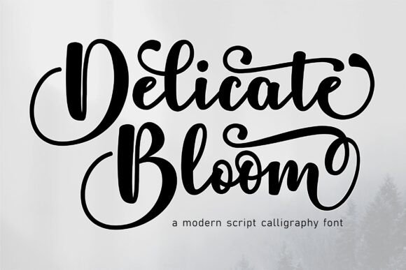 Delicate Bloom: Crafting Elegance in Every Letterform
