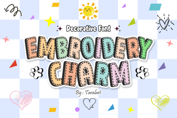 Embroiderycharm Regular: A Cozy, Playful Font for Modern Creators
