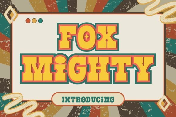 Fox Mighty: A Bold Retro Display Font for Impactful Designs