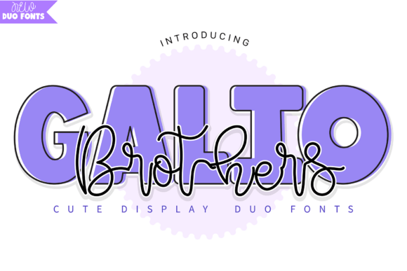 Galio Brothers Duo: A Playful Font for Modern Design