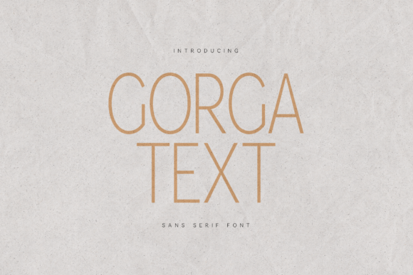 Gorga Text: The Modern Typeface for Confident Brands
