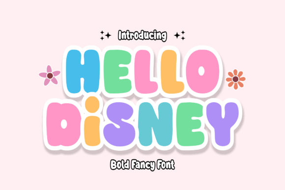 Hello Disney: Crafting Playful Designs with a Modern Bubble Typeface