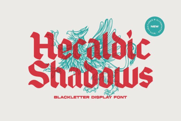 Heraldic Shadows: A Typeface Forged in Darkness and Attitude
