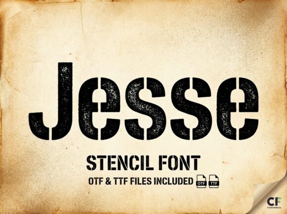 Jesse: The Gritty Industrial Font for Authentic Branding