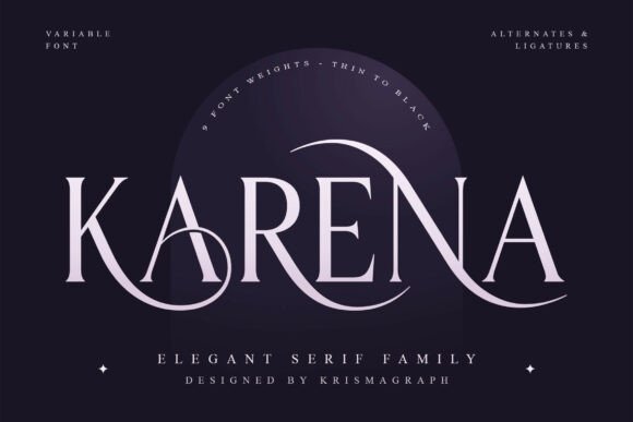Karena: A Serif Font for Timeless Brand Identity