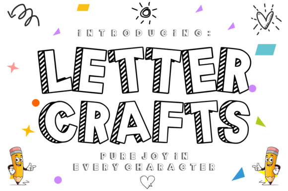 Letter Crafts: The Hand-Drawn Font with Pure Joy