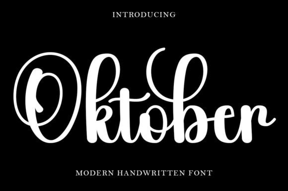 Oktober: The Handwritten Font with a Sweet, Cursive Soul