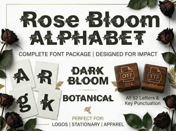 Rose Bloom: A Creative Sans-Serif with Floral Soul