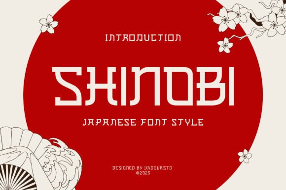 Shinobi: Capturing Japanese Spirit in Bold Typography