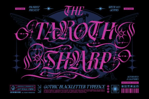 Taroth Sharp: The Gothic Blackletter for Bold Designs