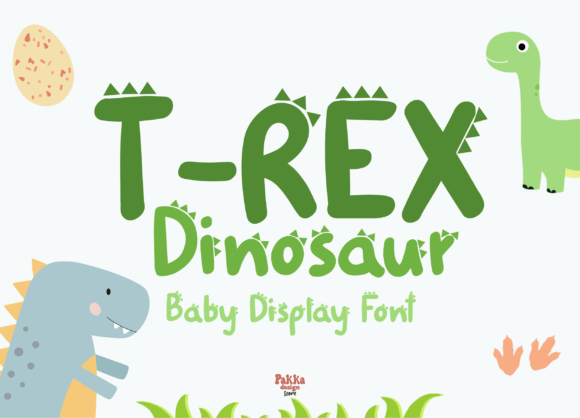 Unleash Prehistoric Charm with the T-Rex Dinosaur Font