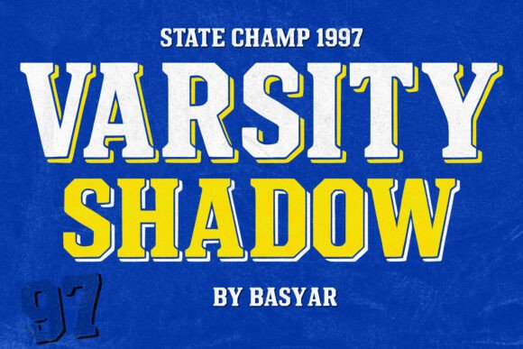 Varsity Shadow: Commanding Retro Type for Modern Brands