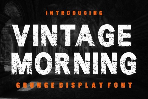 Vintage Morning: Gritty Display Font for Bold Branding