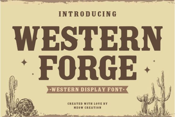 Western Forge: A Font with Grit and Character